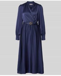 Rinascimento - Cocktailkleid in Wickel-Optik mit V-Ausschnitt - Lyst