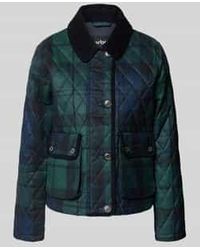 Barbour - Regular Fit Gewatteerd Jack Met Corduroy Kraag, Model 'Loudon Quilt' - Lyst