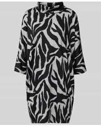 Apricot - Relaxed Fit Gebreide Jurk Met Wijde Col - Lyst