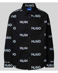 HUGO - Freizeithemd Mit Knopfleiste Modell 'Ebolt' - Lyst