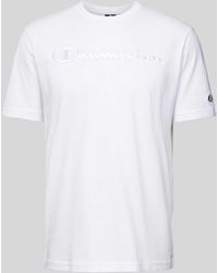 Champion - T-Shirt mit Label-Stitching - Lyst