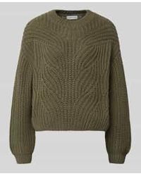 Apricot - Gebreide Pullover Met Ronde Hals - Lyst