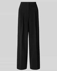 Cambio - Wide Leg Stoffen Broek Met Bandplooien - Lyst