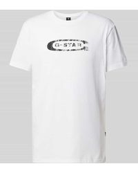 G-Star RAW - T-Shirt mit Label-Print - Lyst