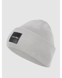 Calvin Klein Mütze aus reiner Baumwolle - Grau