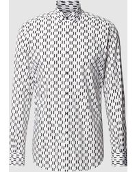 Karl Lagerfeld - Business-Hemd mit Allover-Muster - Lyst