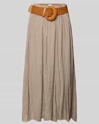 Apricot - Midirok Van Viscosemix Met Riem - Lyst