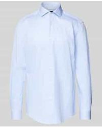 BOSS - Slim Fit Zakelijk Overhemd Met Haaikraag, Model 'Hank' - Lyst