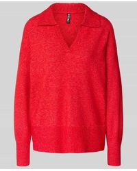 Pieces - Regular Fit Strickpullover mit Woll-Anteil Modell 'MALOU' - Lyst