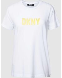 DKNY - T-shirt Met Labelprint - Lyst