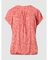 Fransa T-Shirt mit floralem Muster Modell 'Feseen' - Rot