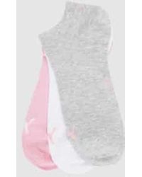 PUMA - Sneakersokken In Set Van 3 - Lyst