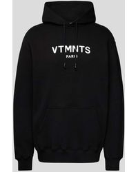 VTMNTS - Oversized Hoodie mit Label-Print - Lyst