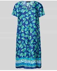 Betty Barclay - Knielange Jurk Van Viscose Met Een All-over Motiefprint - Lyst