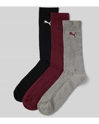 PUMA - Socken mit Logo-Detail Modell 'CREW SOCK' im 3er-Pack - Lyst