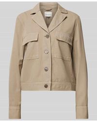 Marc O' Polo - Regular Fit Caban-Jacke aus Baumwoll-Leinen-Mix - Lyst