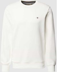 GANT - Regular Fit Sweatshirt Mit Label-Stitching Modell 'Shield' - Lyst