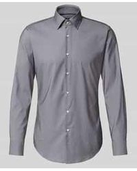 BOSS - Slim Fit Zakelijk Overhemd Met Kentkraag, Model 'Hank' - Lyst