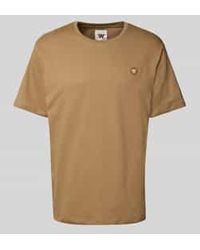 WOOD WOOD - T-Shirt Met Logobadge, Model 'Ace' - Lyst