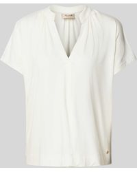 Mos Mosh - T-Shirt mit V-Ausschnitt Modell 'Shira' - Lyst