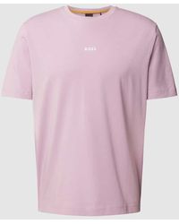 BOSS - T-Shirt mit Label-Detail Modell 'TCHUP' - Lyst