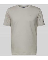 Champion - T-Shirt mit Logo-Stitching - Lyst