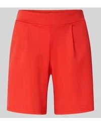 Ichi - Shorts Met Elastische Tailleband Model 'Kate' - Lyst