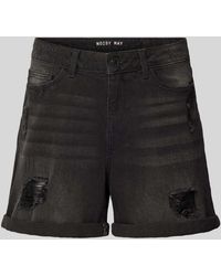 Noisy May - Regular Fit Jeansshorts im Destroyed-Look Modell 'SMILEY' - Lyst