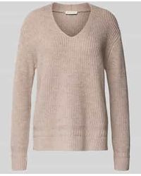 Tom Tailor - Regular Fit Gebreide Pullover Van Katoenmix - Lyst