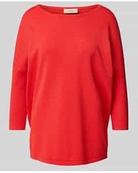 Freequent - Gebreid Shirt Van Viscosemix Met Ronde Hals - Lyst