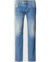 Replay - Slim Fit Jeans im 5-Pocket-Design Modell 'Anbass' - Lyst