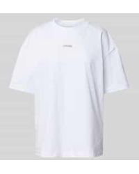 Calvin Klein - T-shirt Met Labeldetail - Lyst
