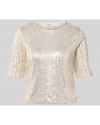 Pieces - Shaped Fit T-Shirt mit Paillettenbesatz Modell 'JACK' - Lyst