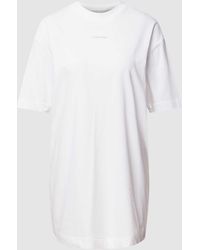 Calvin Klein - Relaxed Fit T-shirtjurk Met Labelprint - Lyst