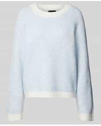 Pieces - Regular Fit Gebreide Pullover Met Wol - Lyst
