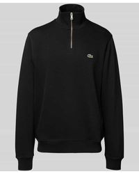 Lacoste - Regular Fit Troyer aus reiner Baumwolle - Lyst