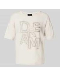Monari - T-shirt Met Labeldetail - Lyst