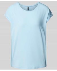 Vero Moda - T-Shirt aus Lyocell-Elasthan-Mix Modell 'AVA' - Lyst