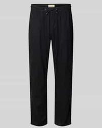 Blend - Wide Fit Linnen Broek Met Viscosegehalte Model 'Malvin' - Lyst