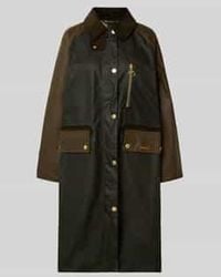 Barbour - Regular Fit Lange Jas Van Puur Katoen, Model 'Evette' - Lyst