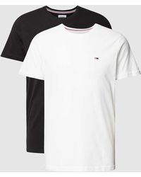 Tommy Hilfiger - Slim Fit T-shirt Met Labelstitching - Lyst