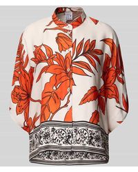 Emily Van Den Bergh - Relaxed Fit Bluse aus Viskose mit Stehkragen - Lyst