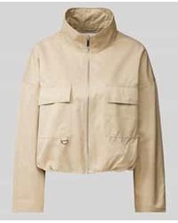 Opus - Kort Jack Met Opstaande Kraag, Model 'Hanneka' - Lyst