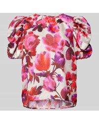 Essentiel Antwerp - Regular Fit Blusenshirt mit Puffärmeln Modell 'Henrietta' - Lyst