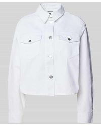 Armani Exchange - Jeansjacke mit aufgesetzten Brusttaschen - Lyst