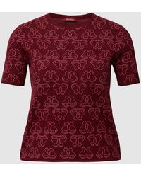 Max Mara Studio - T-Shirt mit Allover-Muster Modell 'Golden' - Lyst