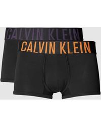 Calvin Klein - Trunks mit elastischem Label-Bund im 2er-Pack - Lyst