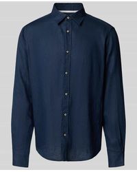 S.oliver - Regular Fit Leinenhemd mit Sportmanschetten - Lyst