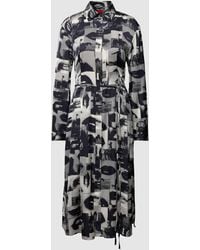 HUGO - Kleid mit Umlegekragen Modell 'Kleoma' - Lyst
