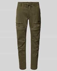 PME LEGEND - Slim Fit Cargobroek Met Labeldetail - Lyst